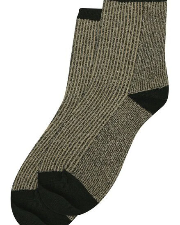 KnowledgeCotton Apparel Colorblock Glitzer Socken mit Bio-Baumwolle und recyceltem Polyester