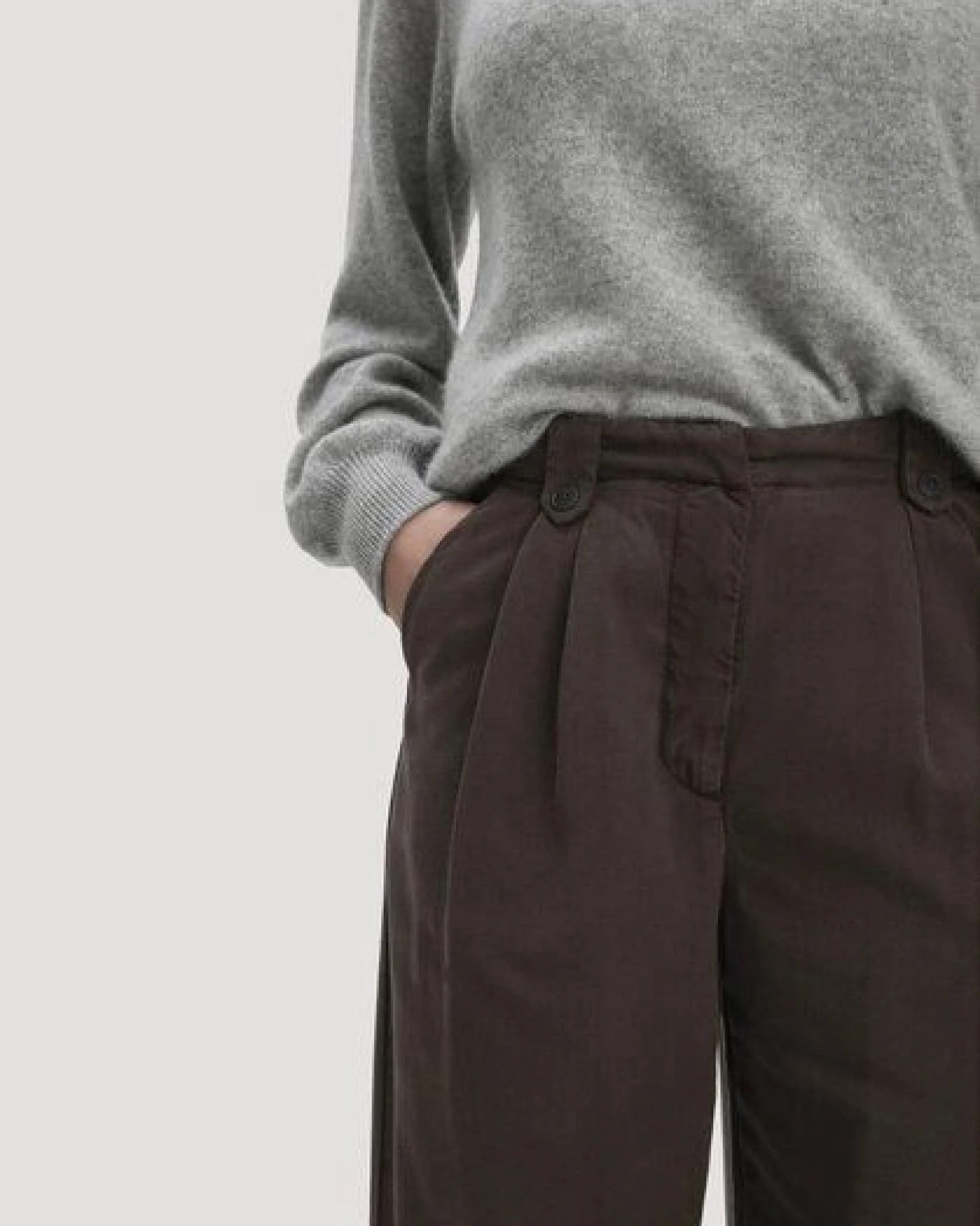 hessnatur Bundfalten Hose Wide Leg aus TENCEL Lyocell – Ansicht 2