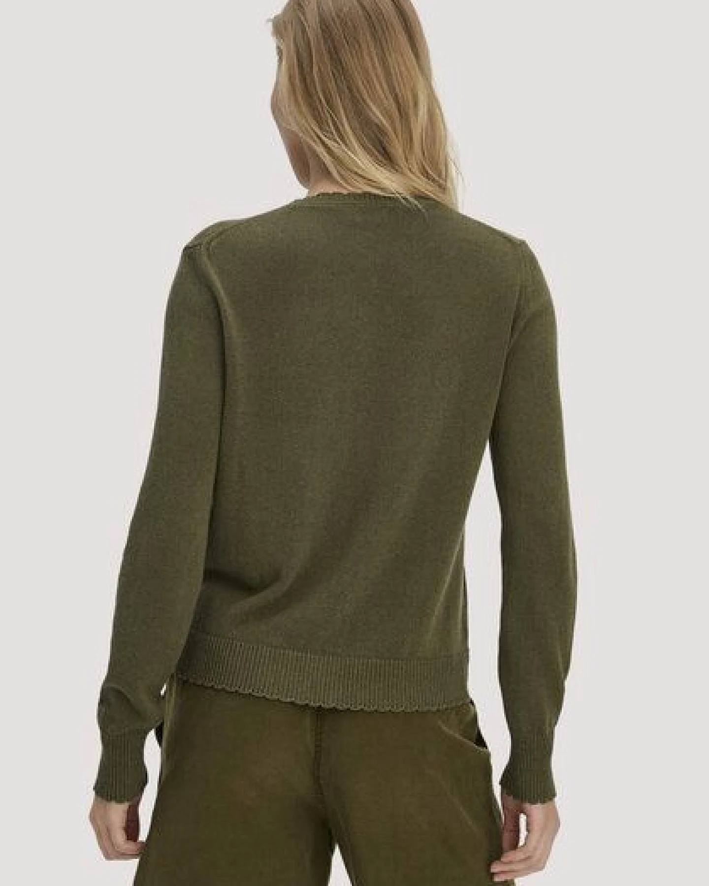 hessnatur Strick Jacke Regular aus Leinen mit Baumwolle und Viskose – Ansicht 2