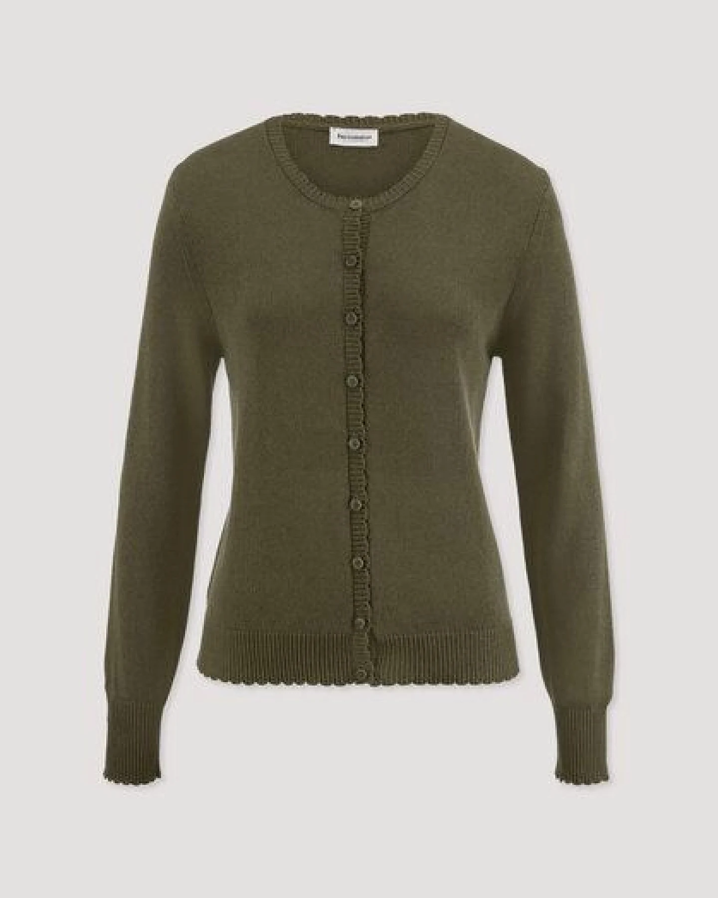 hessnatur Strick Jacke Regular aus Leinen mit Baumwolle und Viskose – Ansicht 4