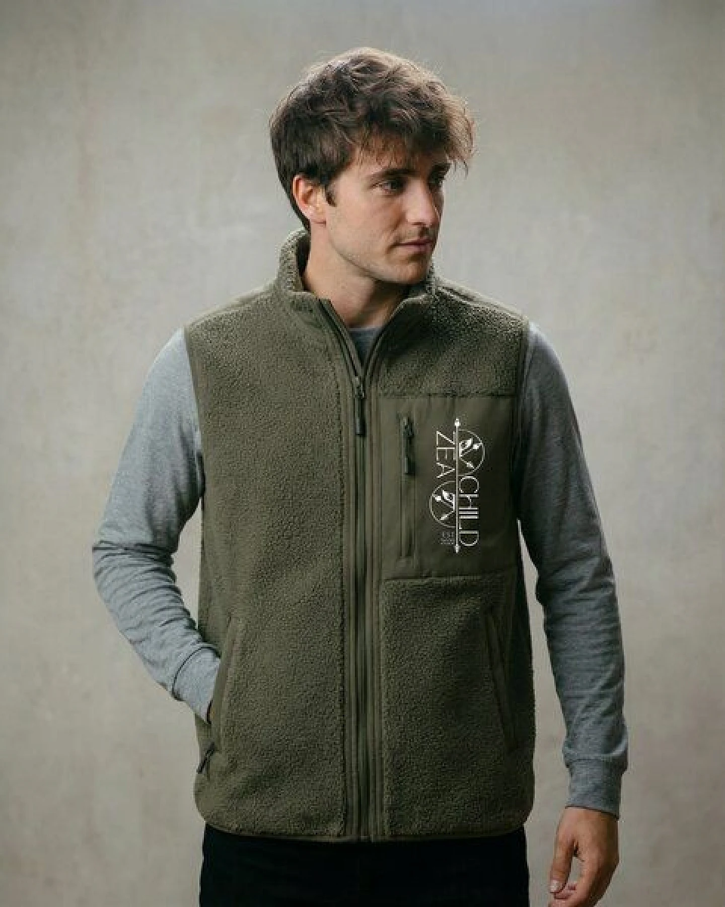 Zeachild Männer EcoSherpa Halfzip Unisex – Ansicht 4