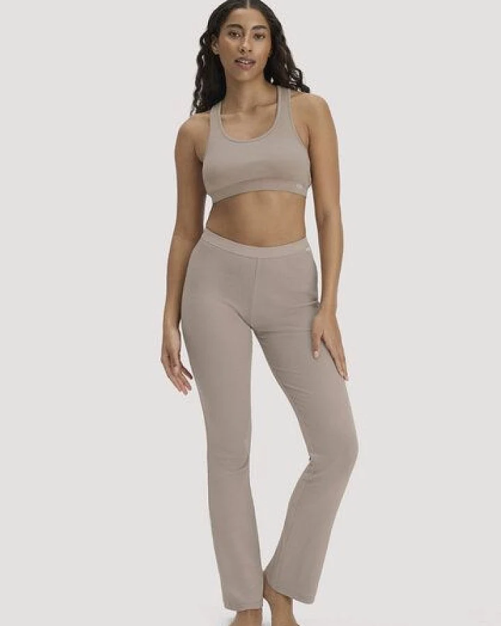 hessnatur Leggings Flared SOFT RIB aus Bio-Baumwolle