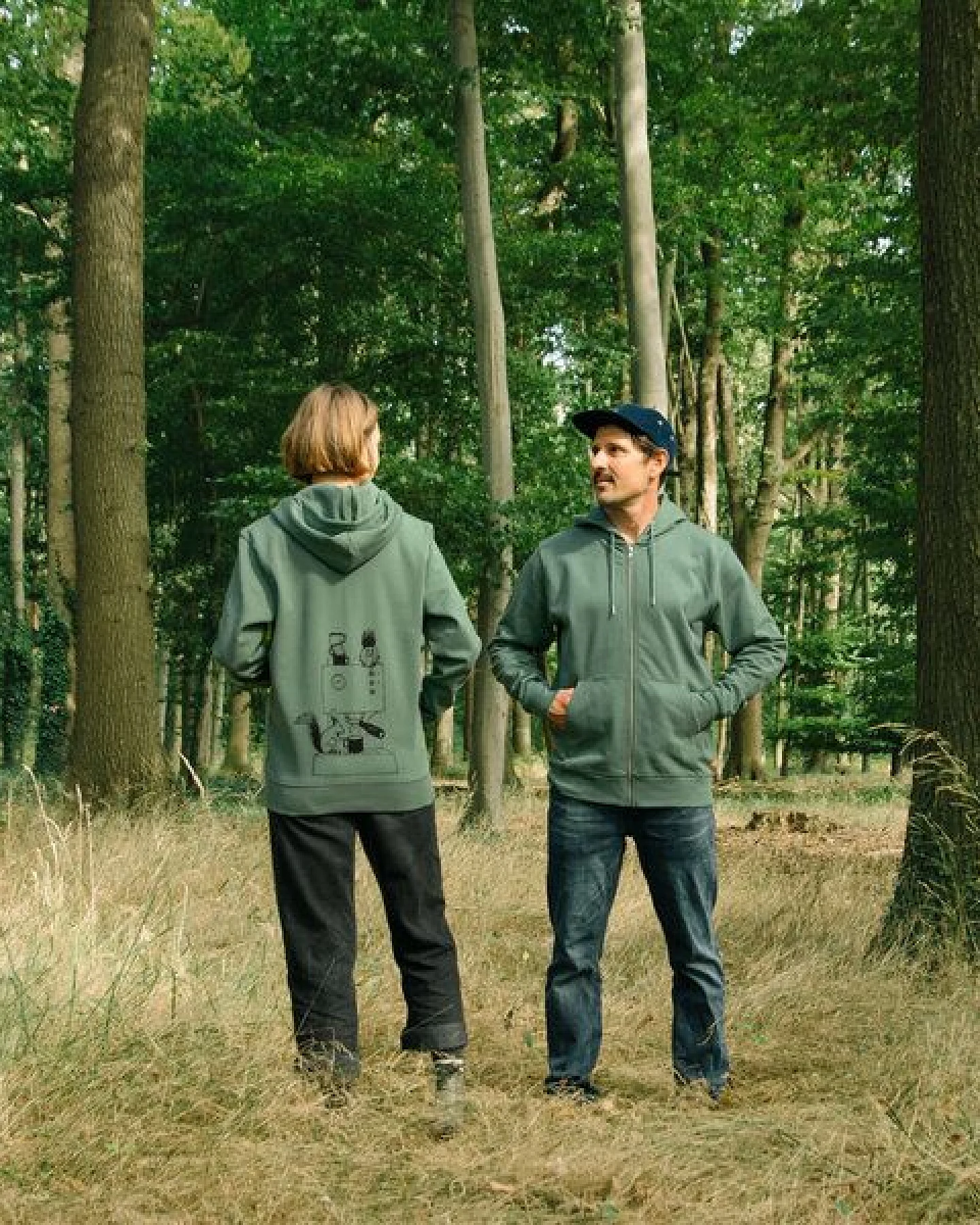 Cmig Kaffee-Hörnchen Kapuzenjacke unisex für Kaffeefreunde – Ansicht 4