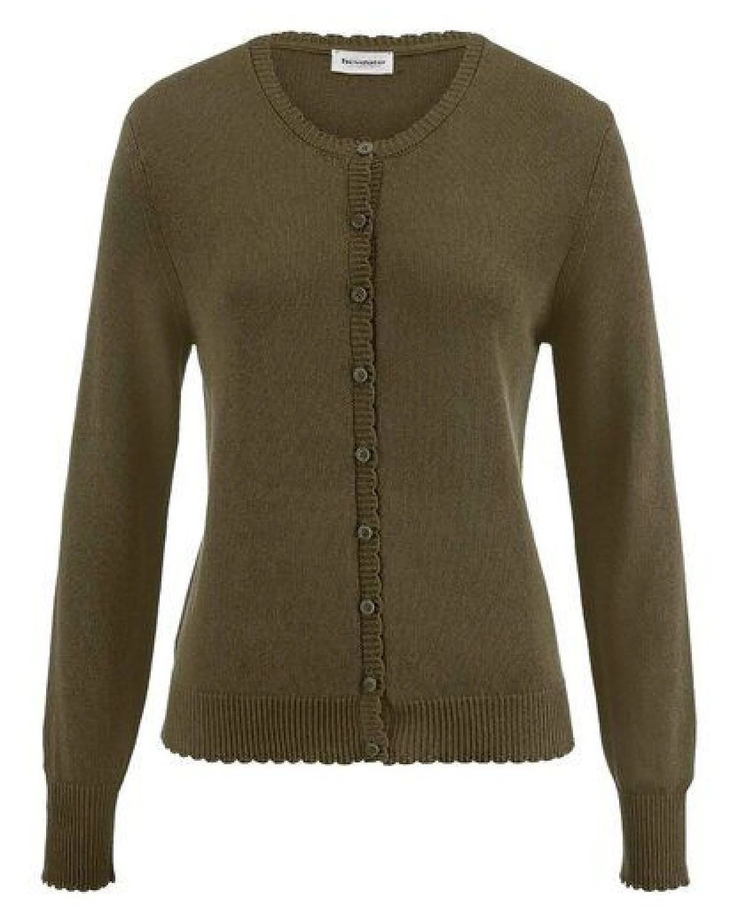 hessnatur Strick Jacke Regular aus Leinen mit Baumwolle und Viskose – Ansicht 3