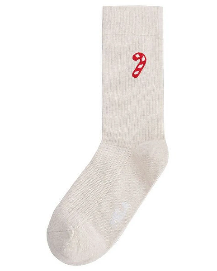 MELA Gerippte Socken Candy Cane aus Biobaumwoll-Mix