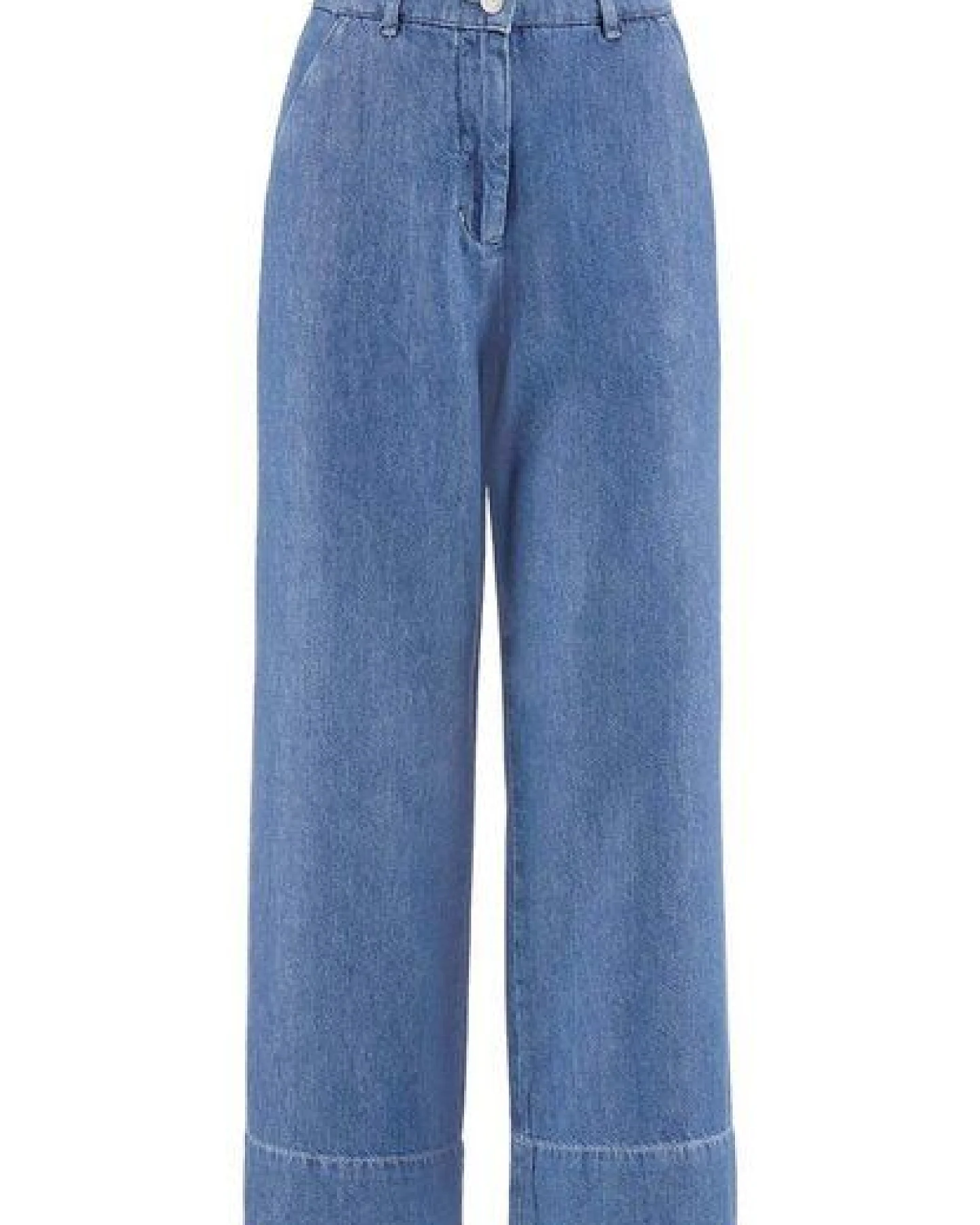 hessnatur Jeans ENNELIE Culotte Wide Leg aus Bio-Baumwolle mit TENCEL Lyocell und Leinen – Ansicht 3