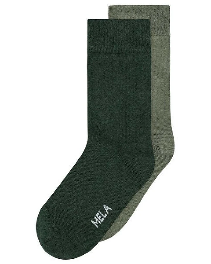MELA Basic Socken 2er-Pack aus Biobaumwoll-Mix