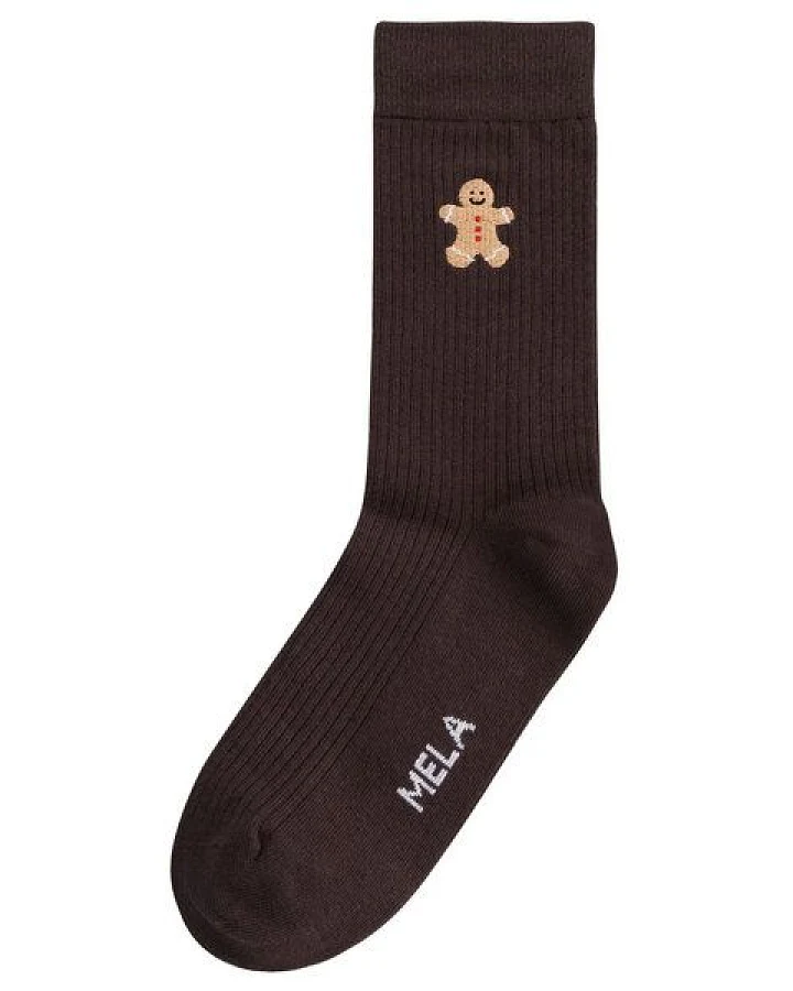 MELA Gerippte Socken Gingerbread aus Biobaumwoll-Mix