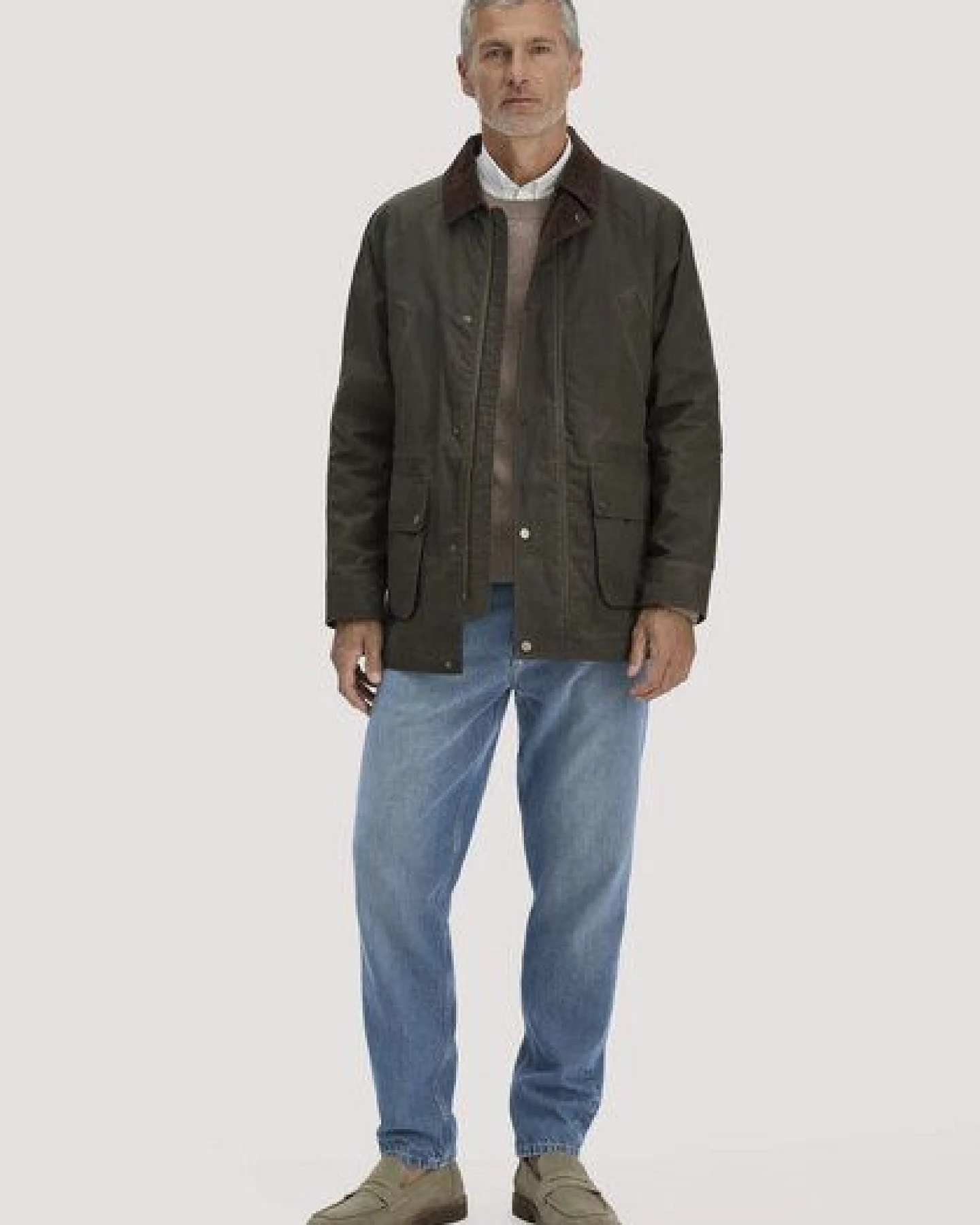 hessnatur Wachsjacke Regular aus reiner Bio-Baumwolle – Ansicht 4
