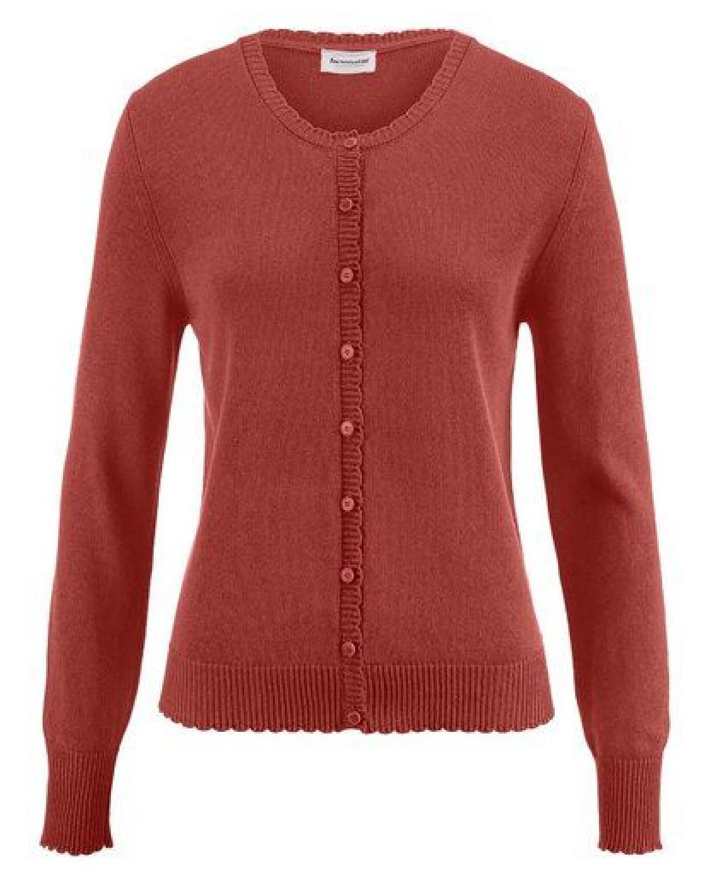 hessnatur Strick Jacke Regular aus Leinen mit Baumwolle und Viskose – Ansicht 3
