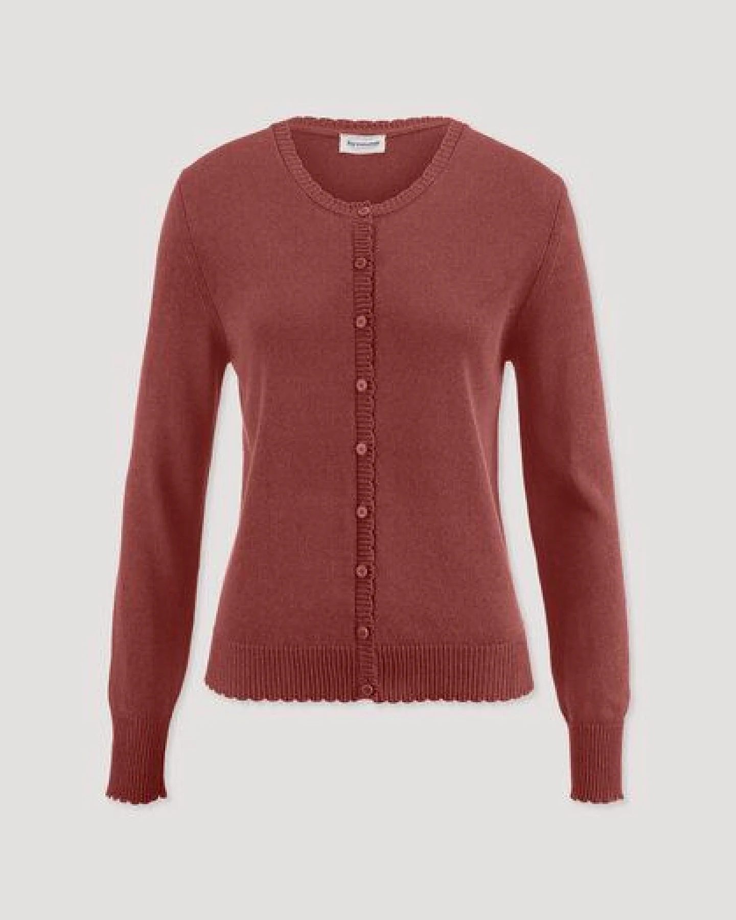 hessnatur Strick Jacke Regular aus Leinen mit Baumwolle und Viskose – Ansicht 4