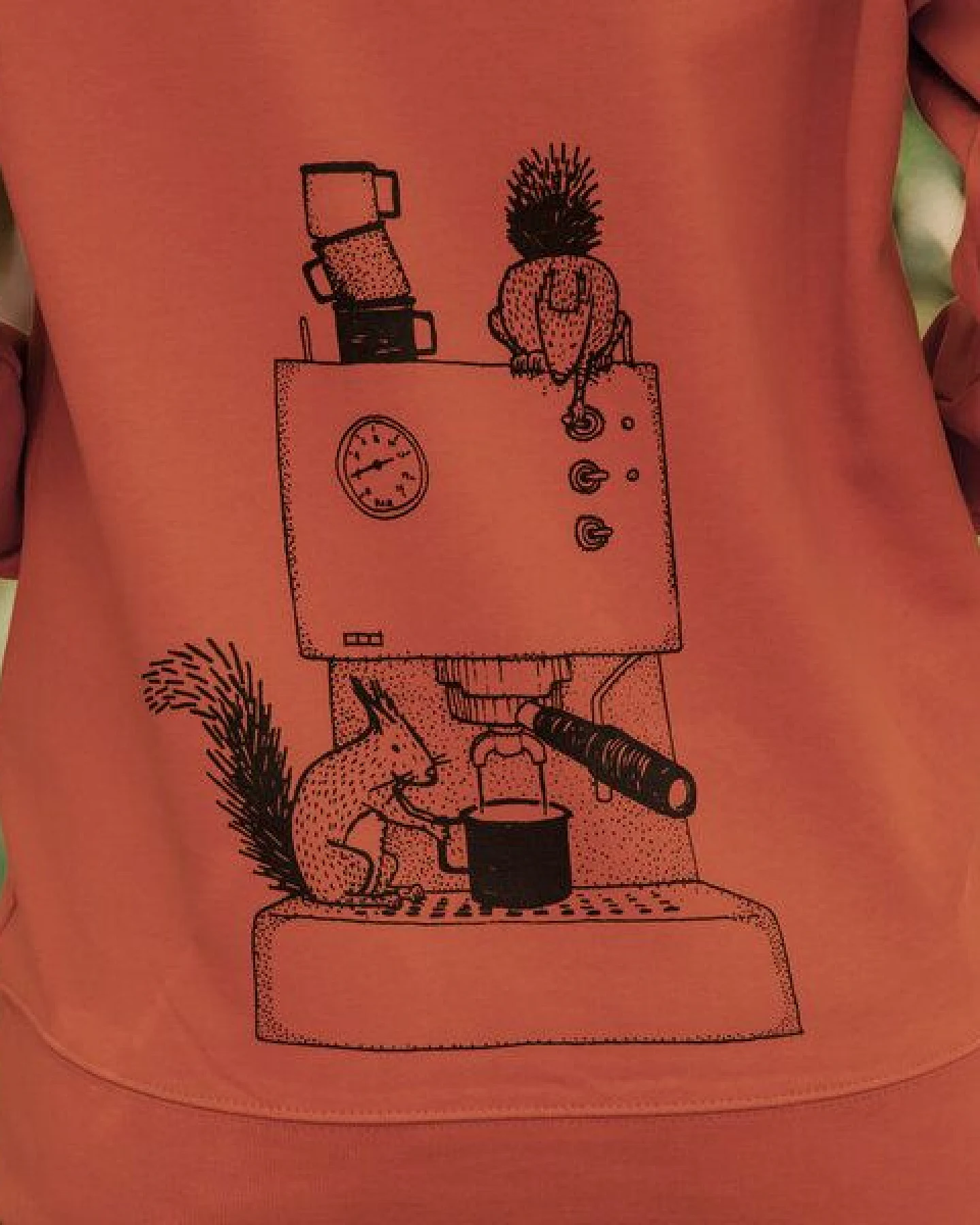 Cmig Hoodie Kaffee-Hörnchen für Kaffeefreunde – Ansicht 2