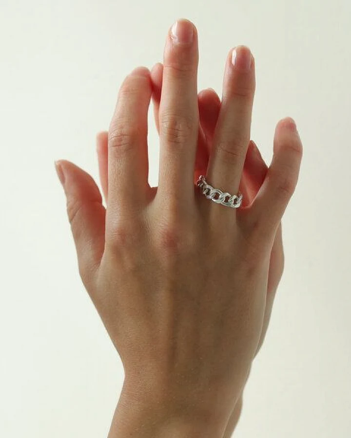 BELLYBIRD Jewellery Ring - PANZERRING, Kettenring, 925 Silber/ vergoldet