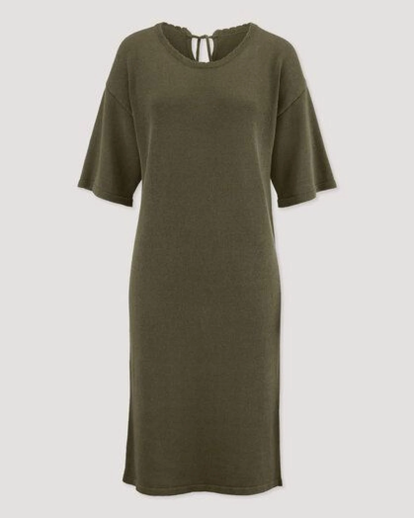 hessnatur Strick Kleid Relaxed aus Leinen mit Bio-Baumwolle und LENZING ECOVERO – Ansicht 4