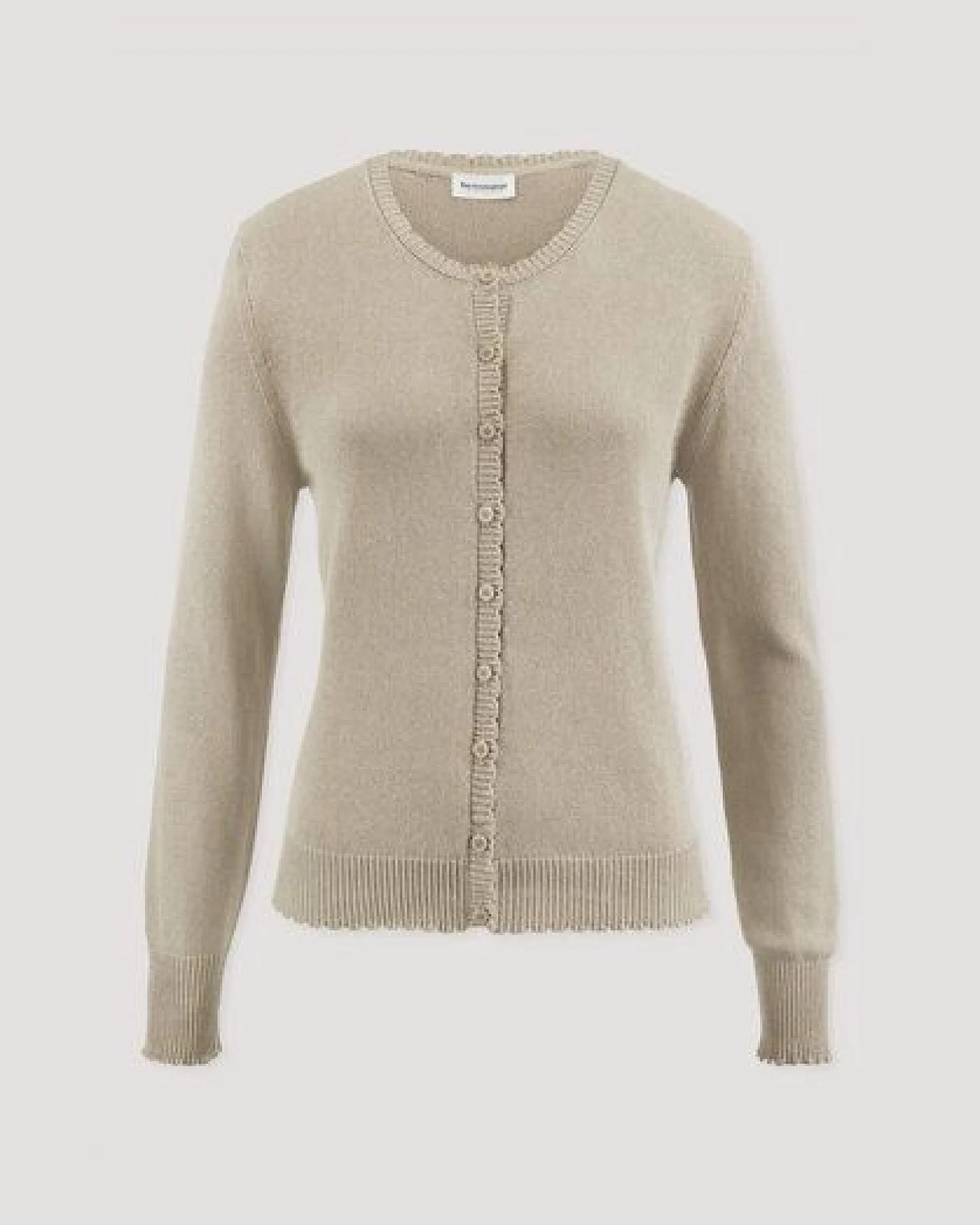 hessnatur Strick Jacke Regular aus Leinen mit Baumwolle und Viskose – Ansicht 4