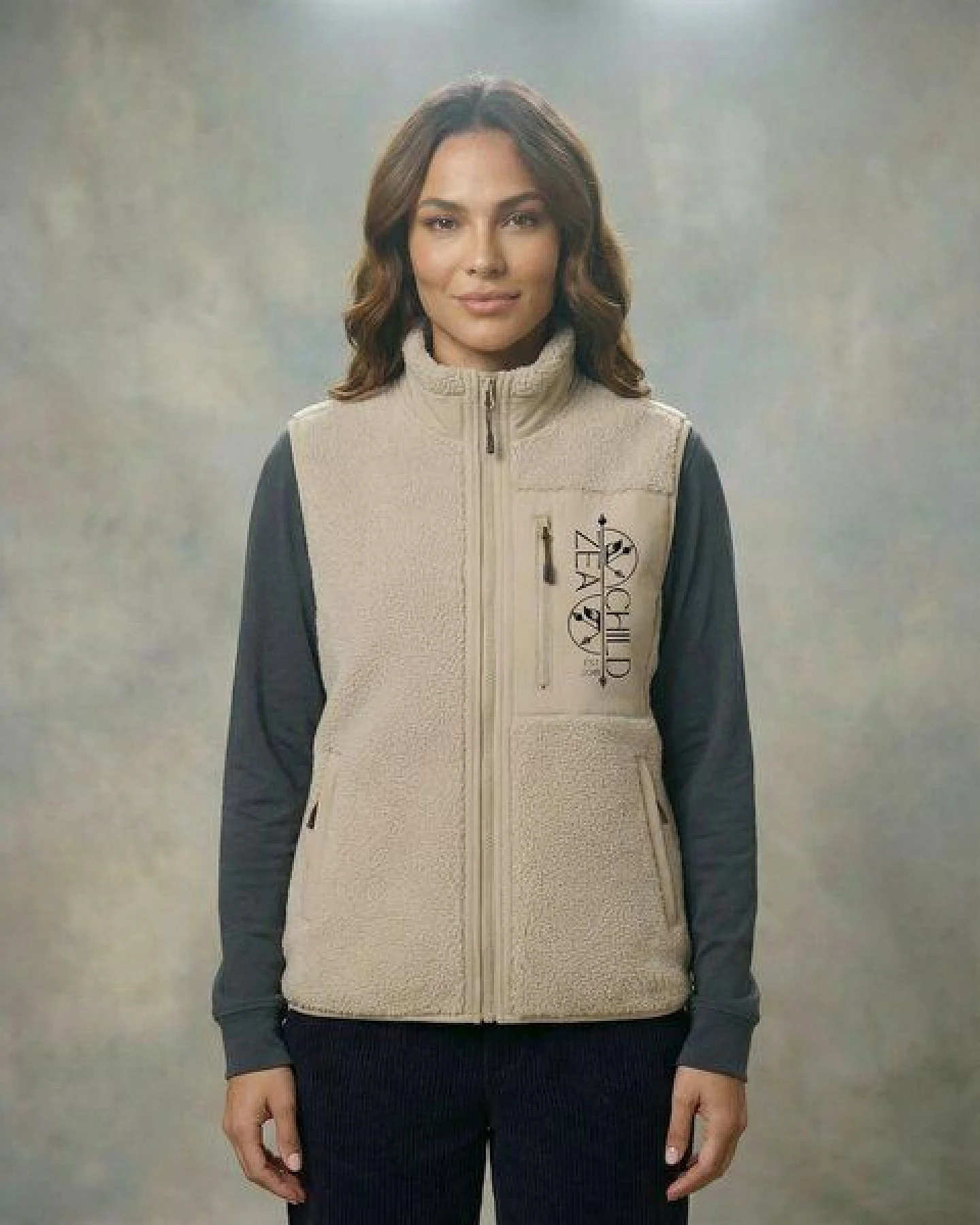 Zeachild Damen EcoSherpa Halfzip Unisex – Ansicht 4