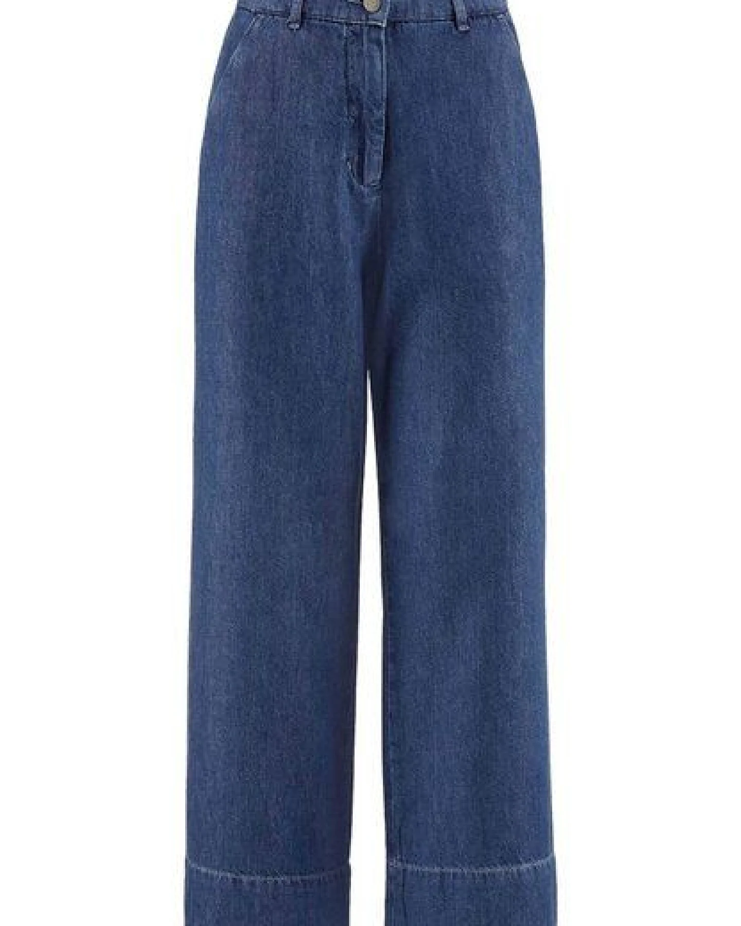 hessnatur Jeans ENNELIE Culotte Wide Leg aus Bio-Baumwolle mit TENCEL Lyocell und Leinen – Ansicht 3