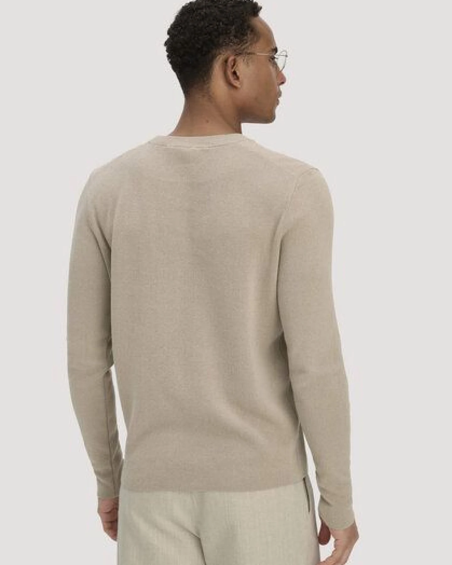 hessnatur Milano Strick Pullover Regular aus Leinen mit Bio-Baumwolle und LENZING ECOVERO Viskose – Ansicht 2
