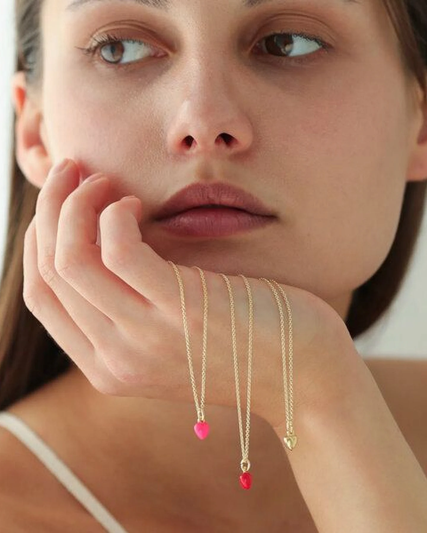 BELLYBIRD Jewellery Halskette - kleines Herz, Anhänger/ 925 Silber vergoldet/ emailliert – Ansicht 4
