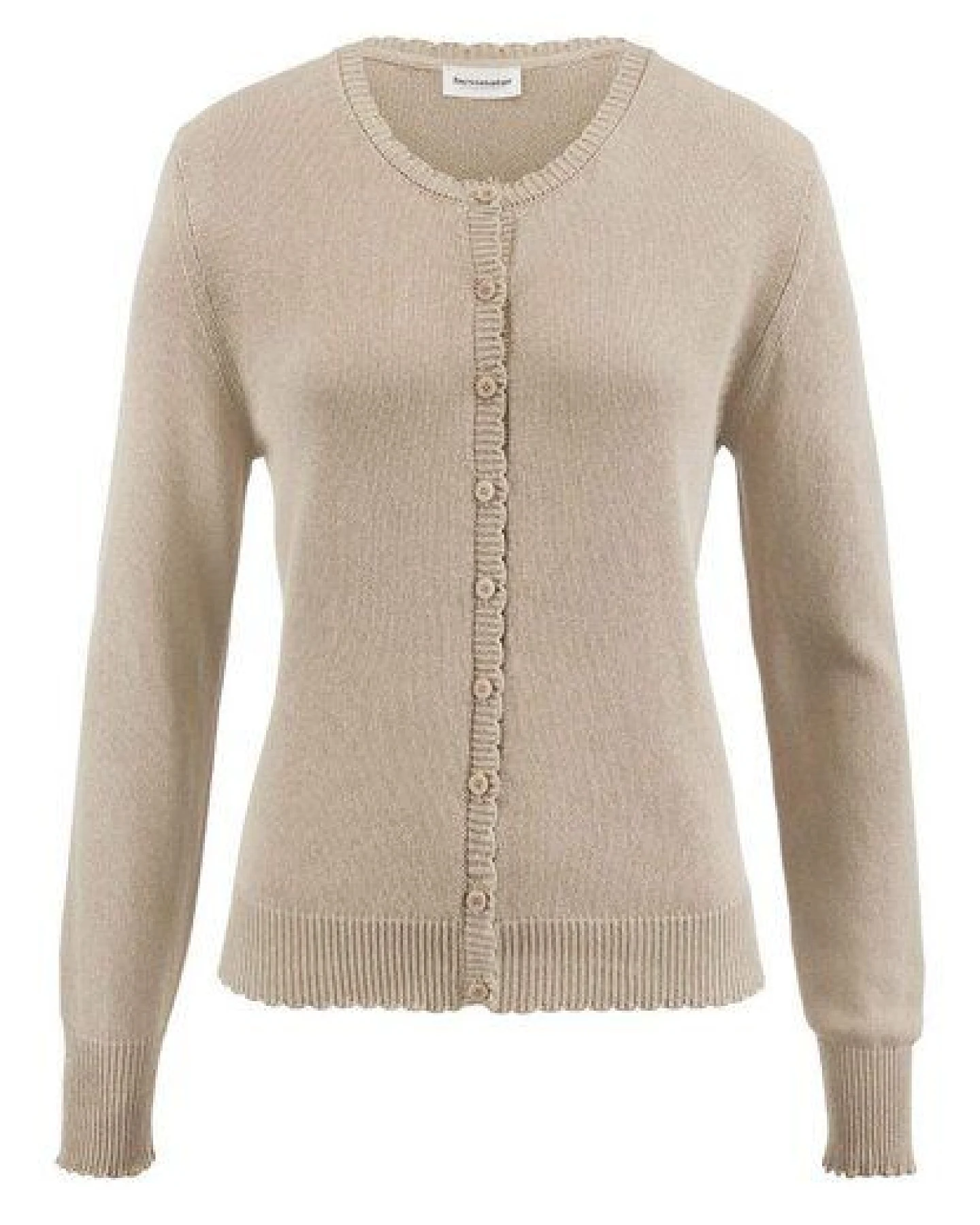 hessnatur Strick Jacke Regular aus Leinen mit Baumwolle und Viskose – Ansicht 3
