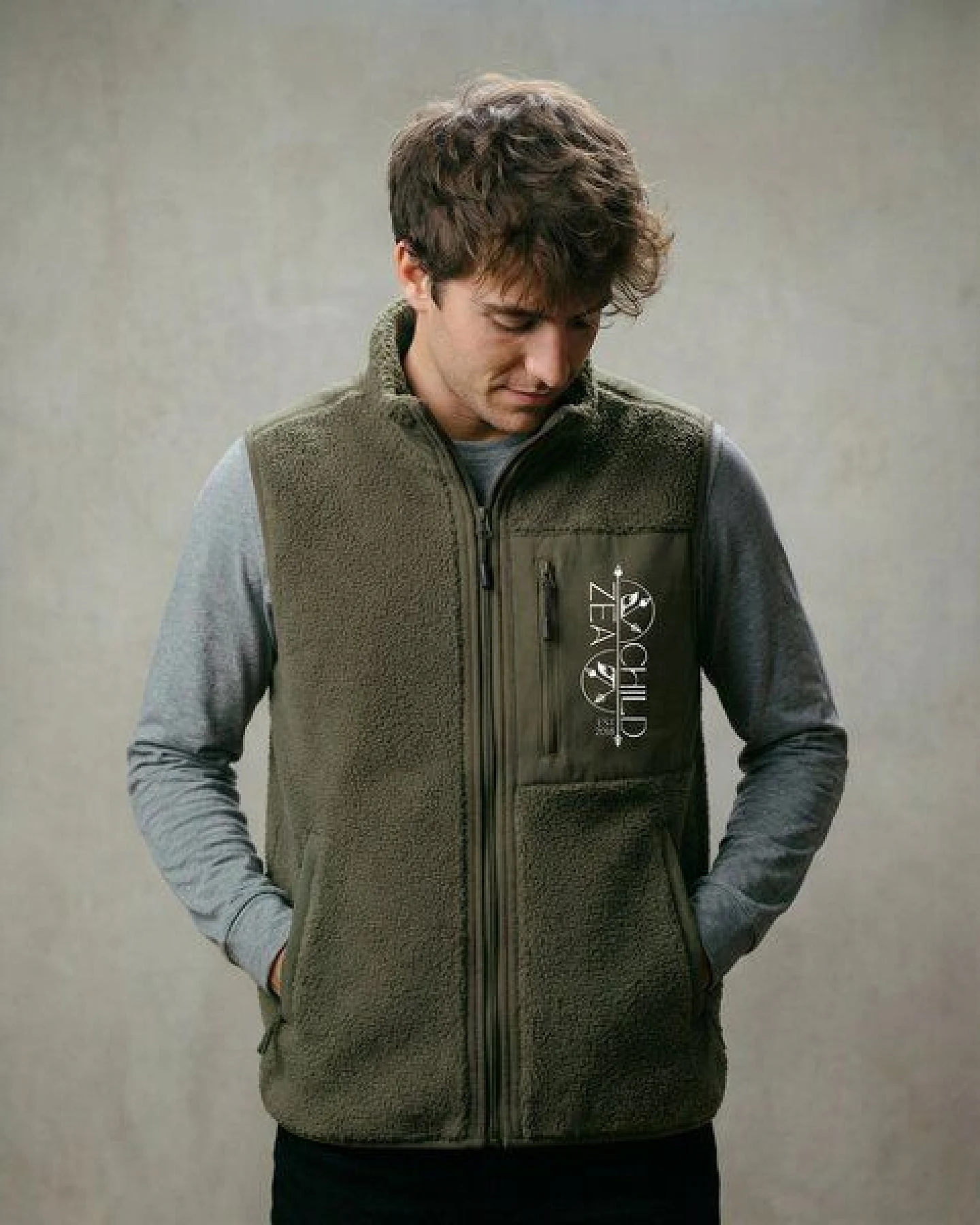 Zeachild Männer EcoSherpa Halfzip Unisex – Ansicht 2