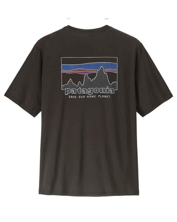Patagonia - Cap Cool Daily Shirt '73 Skyline - Funktionsshirt Gr XS schwarz