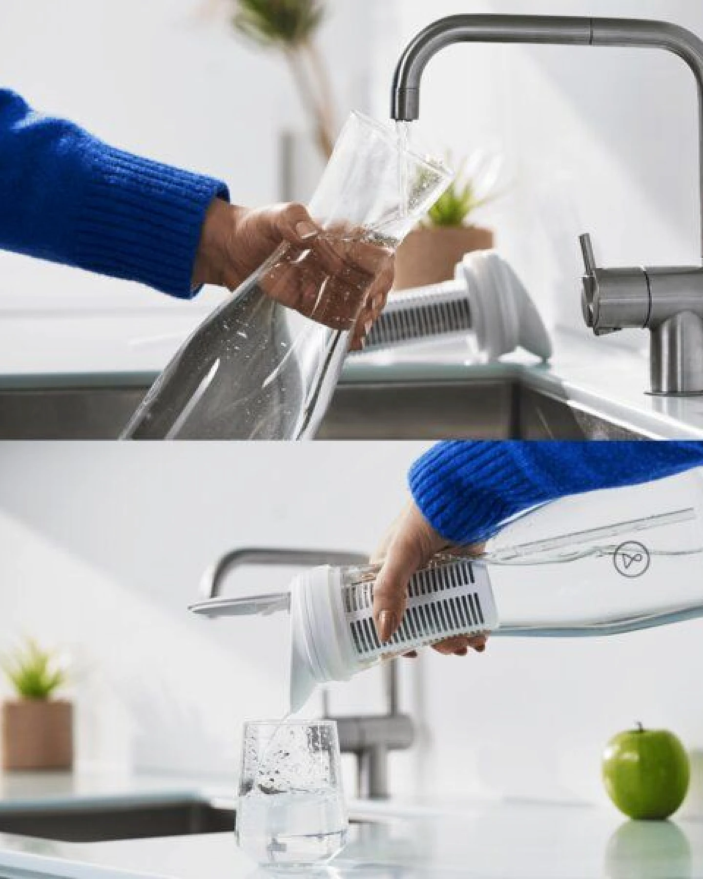 Glas-Filterkanne Tappwater PitcherPro 1,45L. Filtert +100 Substanzen – Ansicht 2