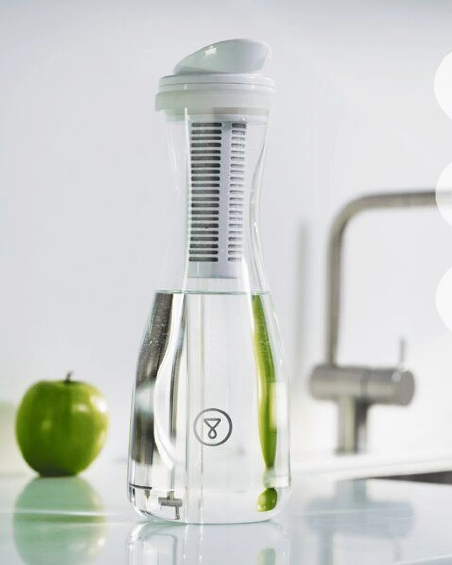 Glas-Filterkanne Tappwater PitcherPro 1,45L. Filtert +100 Substanzen – Ansicht 4