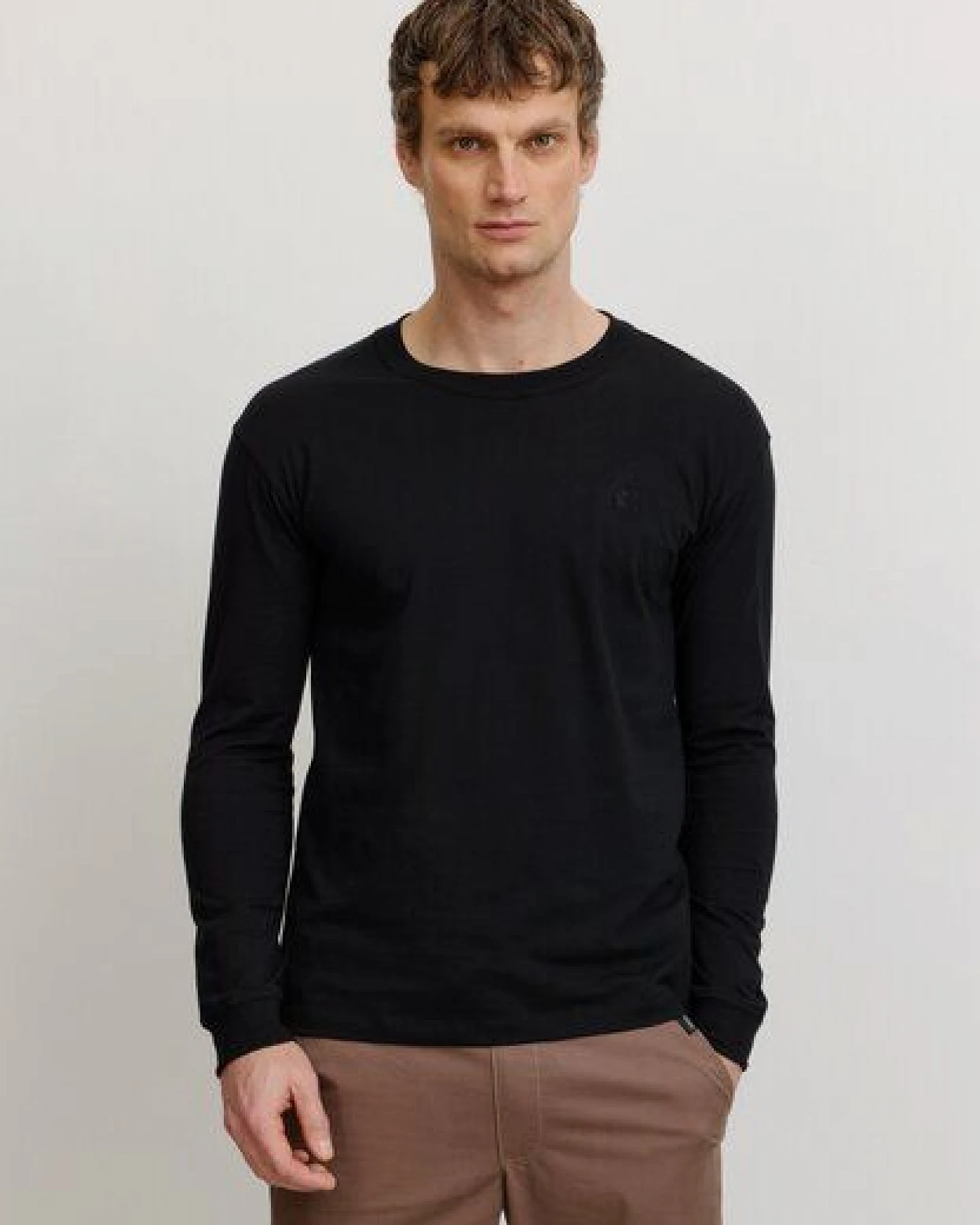 Herren Longsleeve aus Bio-Baumwolle - PAPAYA - recolution – Ansicht 2