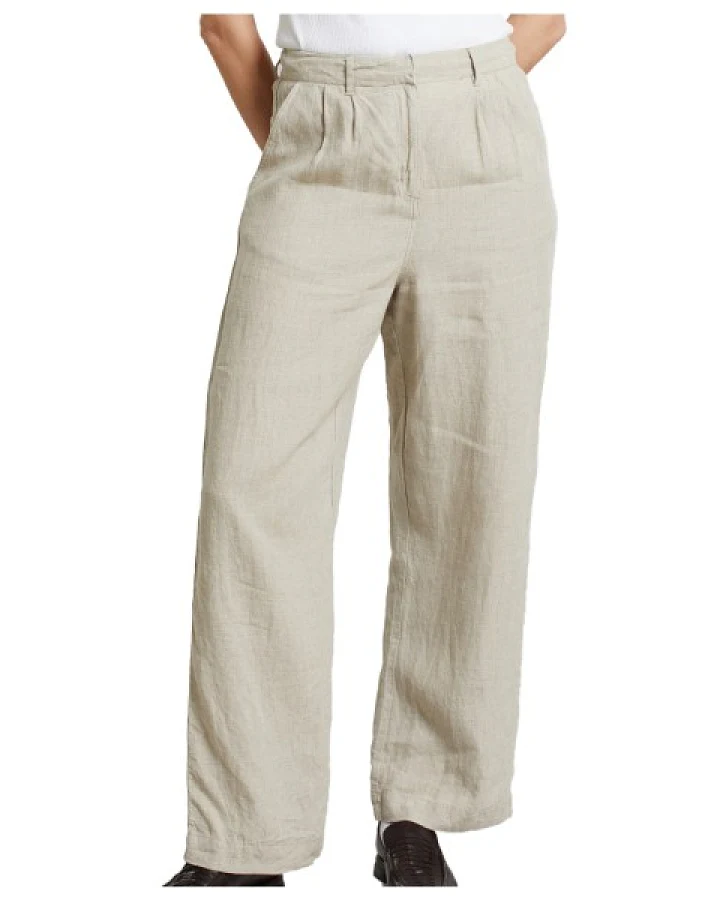 Produktseite: DEDICATED - Women's Pants Vickleby Linen - Freizeithose Gr M beige