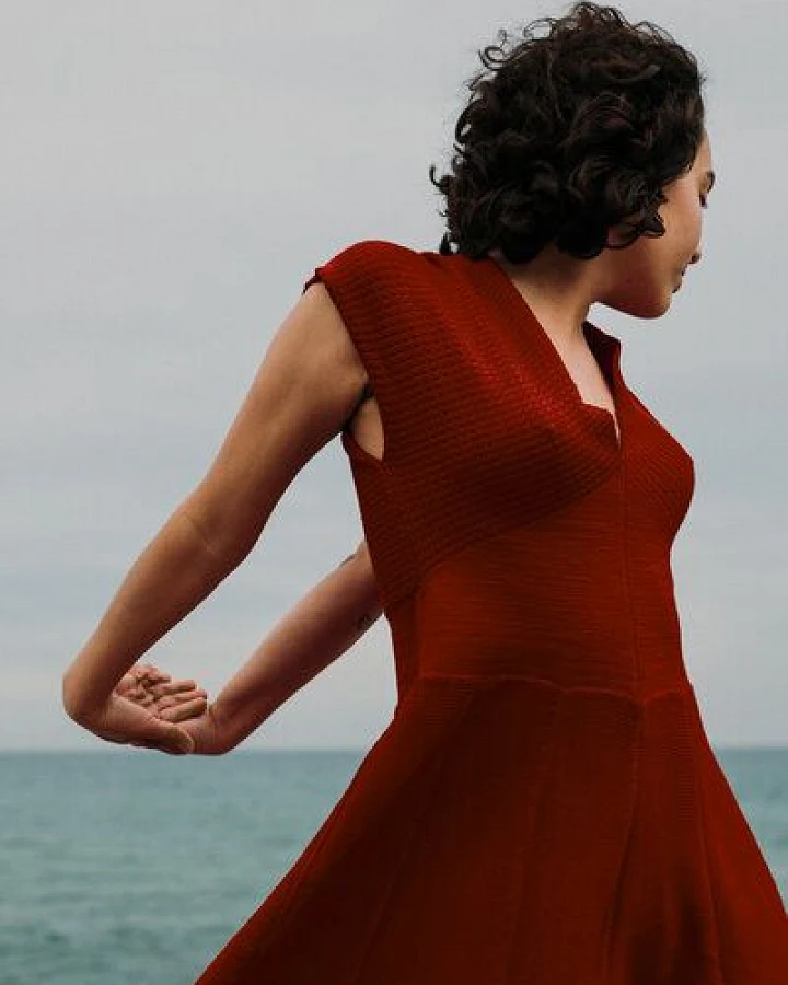 vincente Strickkleid