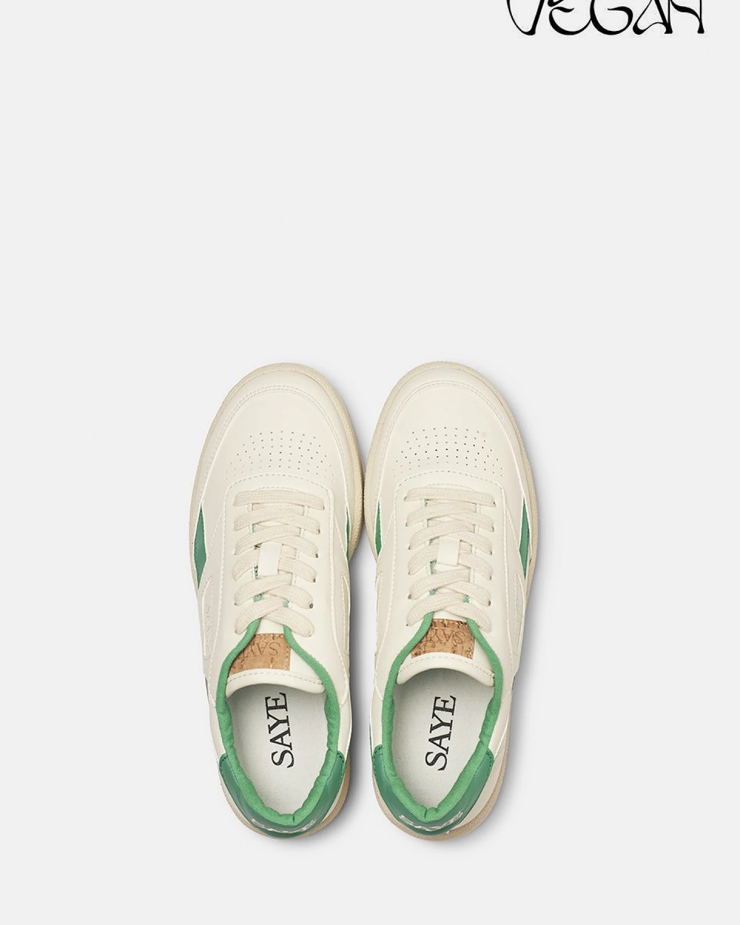 SAYE Herren vegan Sneakers Modelo 89 Grün – Ansicht 2