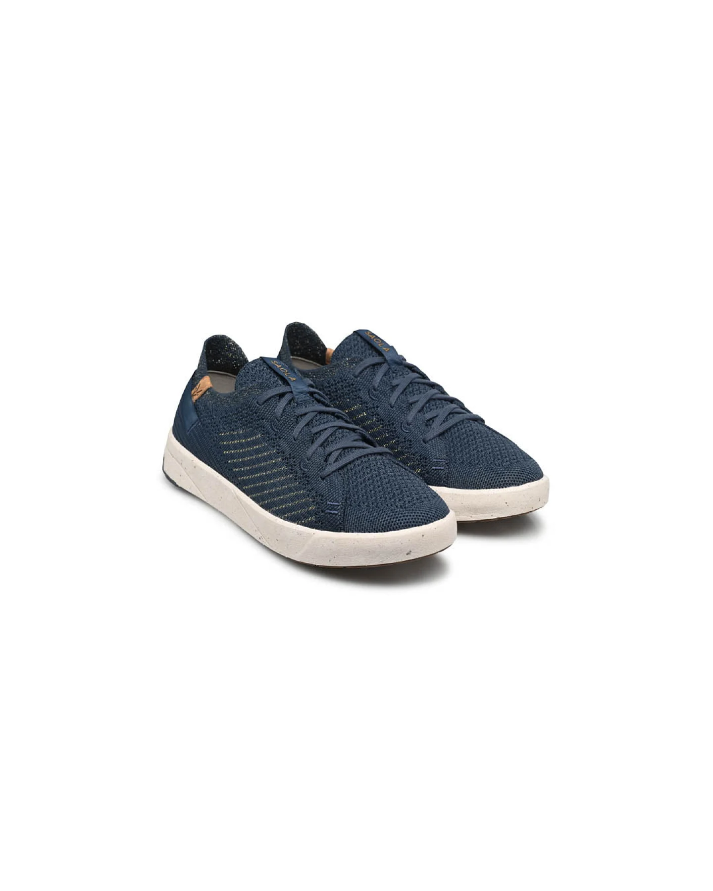SAOLA Damen vegan Sneaker Cannon Knit 3 Navy Gold – Ansicht 2