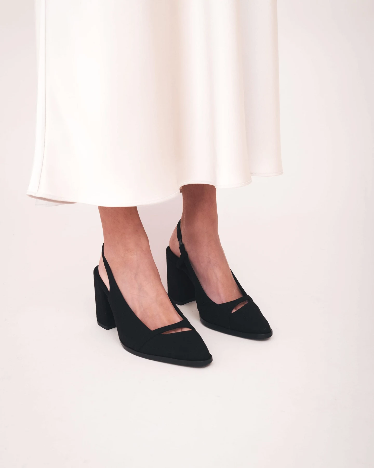 NAE Damen vegan Slingback Pumps Ember Schwarz – Ansicht 2
