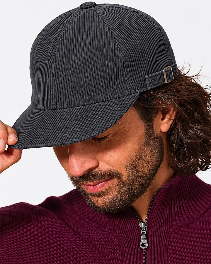 Hempage Herren vegan Baseballkappe Schiefergrau