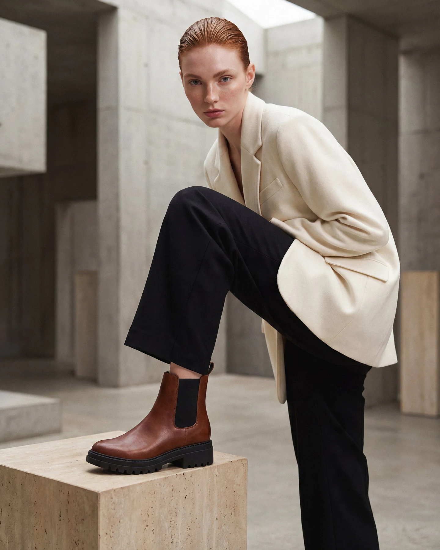 NAE Damen vegan Chelsea Stiefel Evie Braun – Ansicht 2
