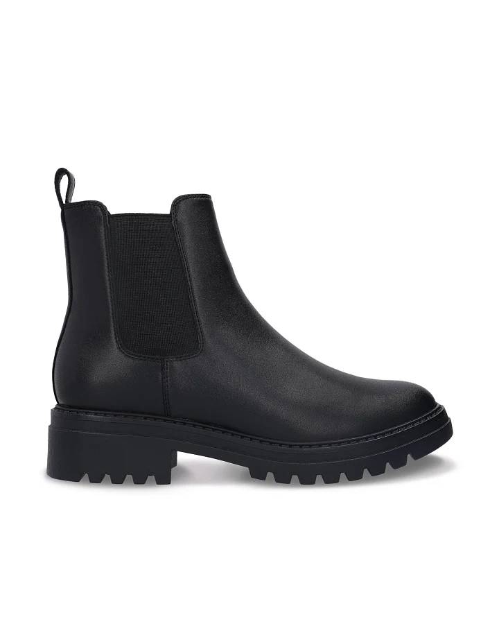 NAE Damen vegan Chelsea Stiefel Evie Schwarz