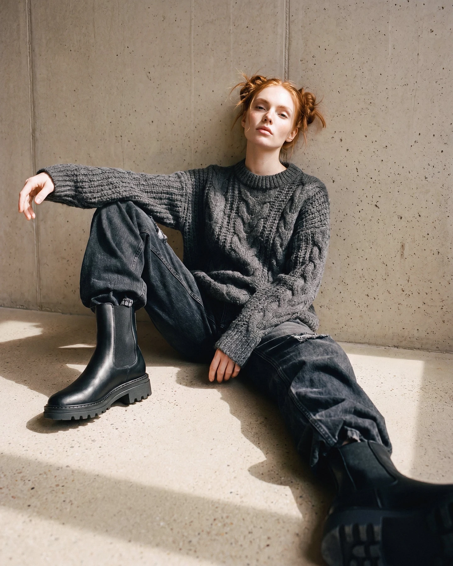 NAE Damen vegan Chelsea Stiefel Kimber Schwarz – Ansicht 2