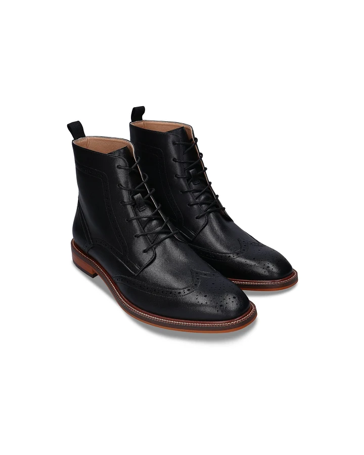 NAE Herren vegan Schnürstiefel Chase Black
