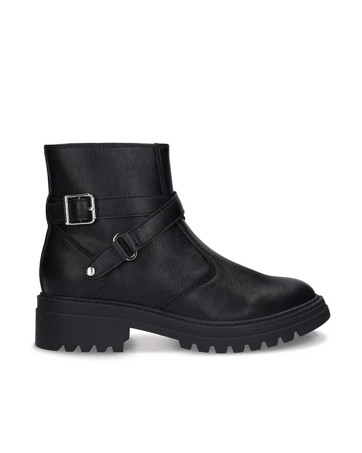 NAE Damen vegan Stiefeletten Cody Schwarz
