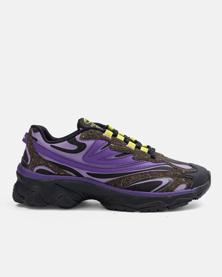 MoEa Herren vegan Sneaker Dragonfly Schwarz/Lila Seetang