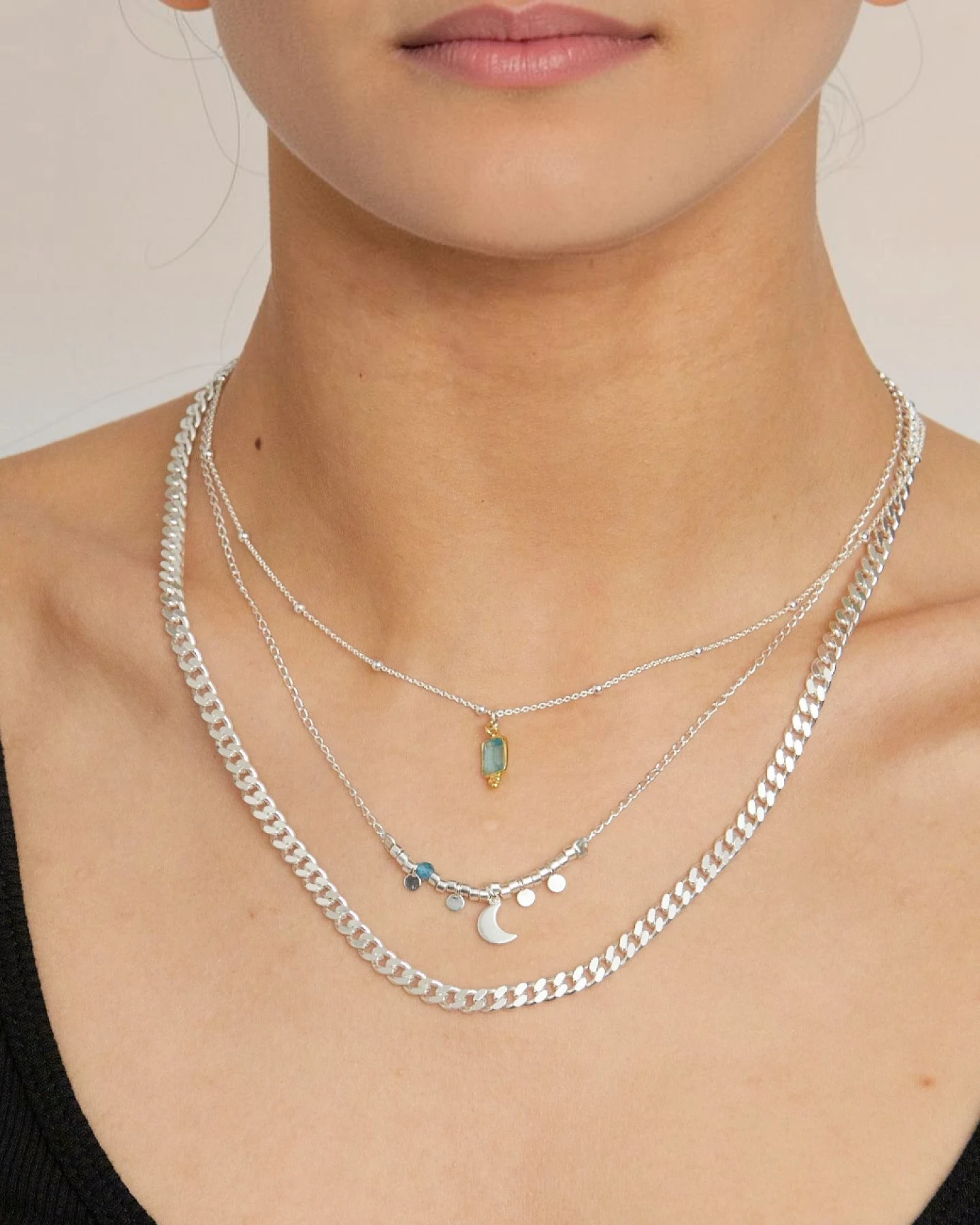 Hoffnungsträger Gliederkette Chunky - Silber – Ansicht 3