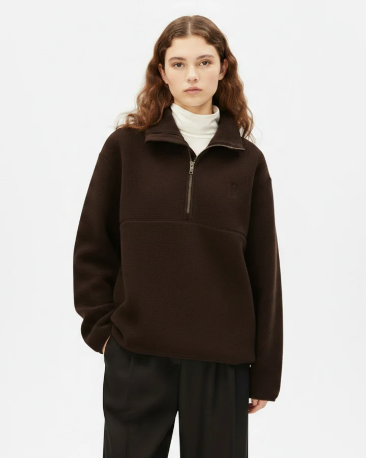 Produktseite: Armedangels Haarleenaa Cotton Fleece - Claystone S