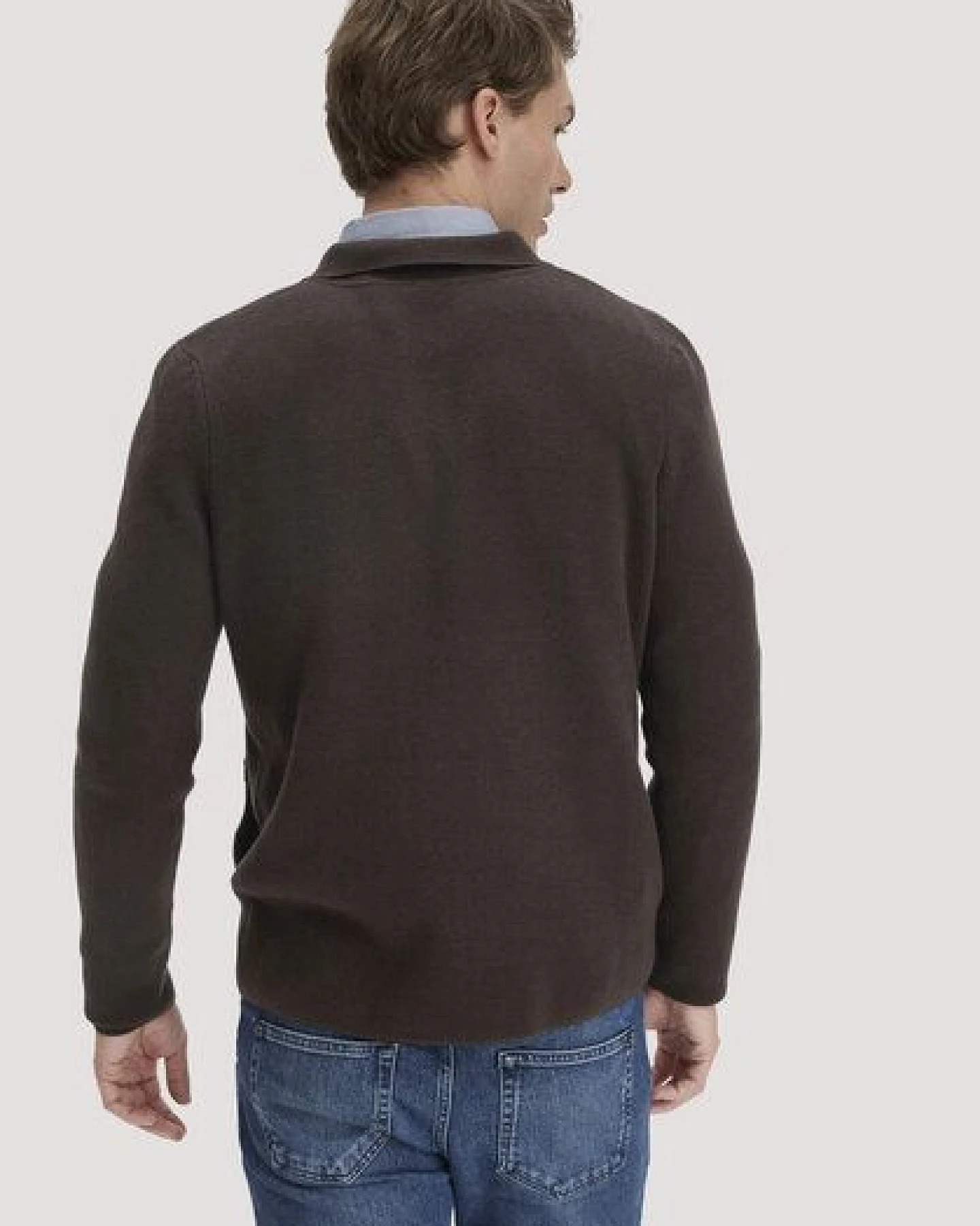 hessnatur Milano Strick Jacke Regular aus Bio-Baumwolle mit Bio-Merinowolle – Ansicht 2