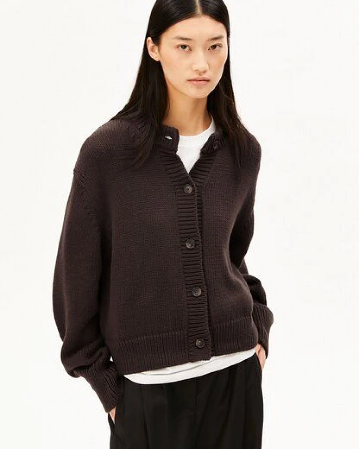 Produktseite: ARMEDANGELS WINTER Damen Strickjacke aus 100% Bio-Baumwolle