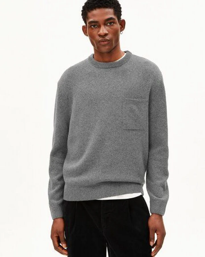 Produktseite: ARMEDANGELS REC KNIT Herren Strickpullover aus 100% recycelte Wolle
