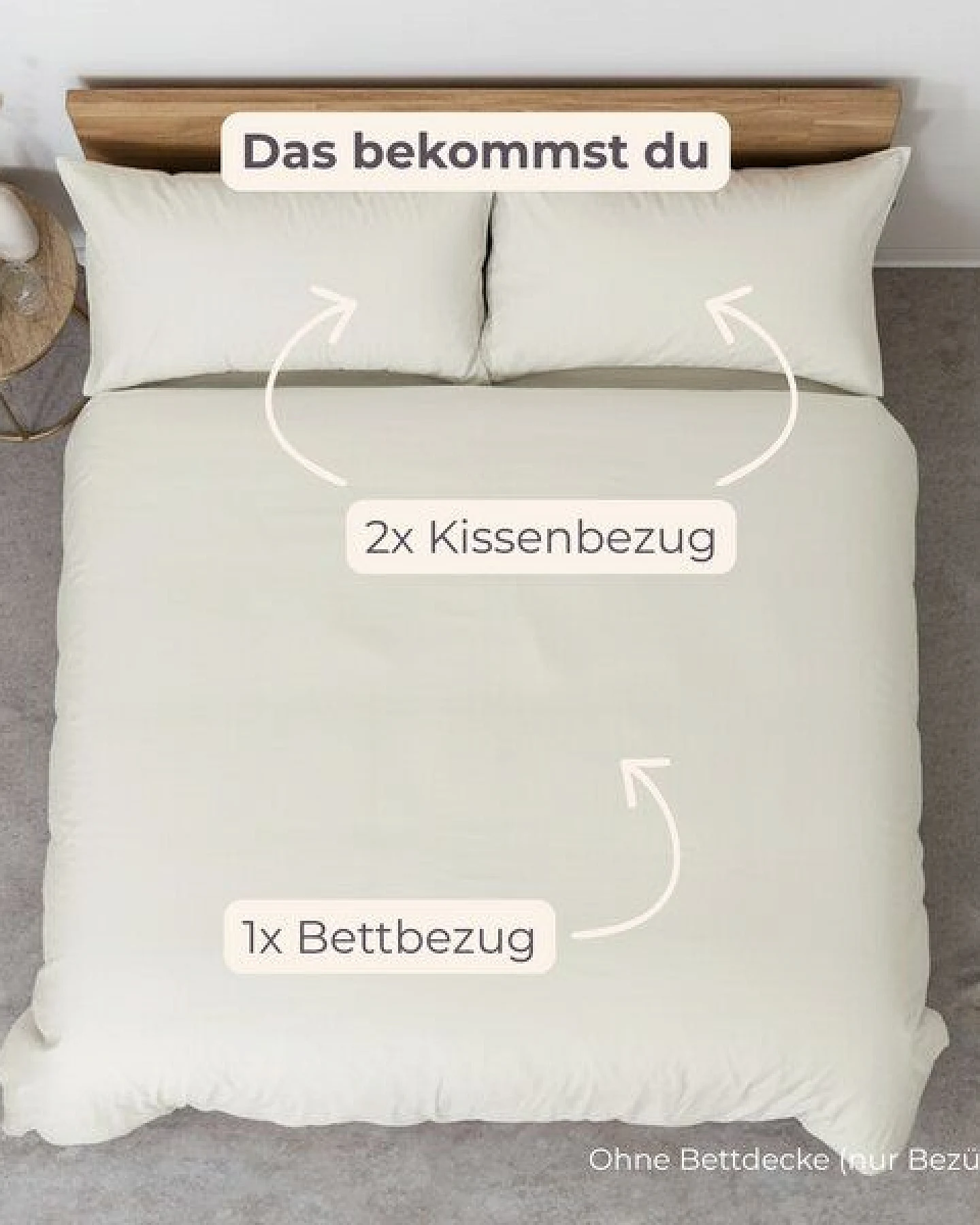 AGA.PIE Bettwäsche-Set aus 100% Lyocell aus Bambuscellulose, für Allergiker – Ansicht 2