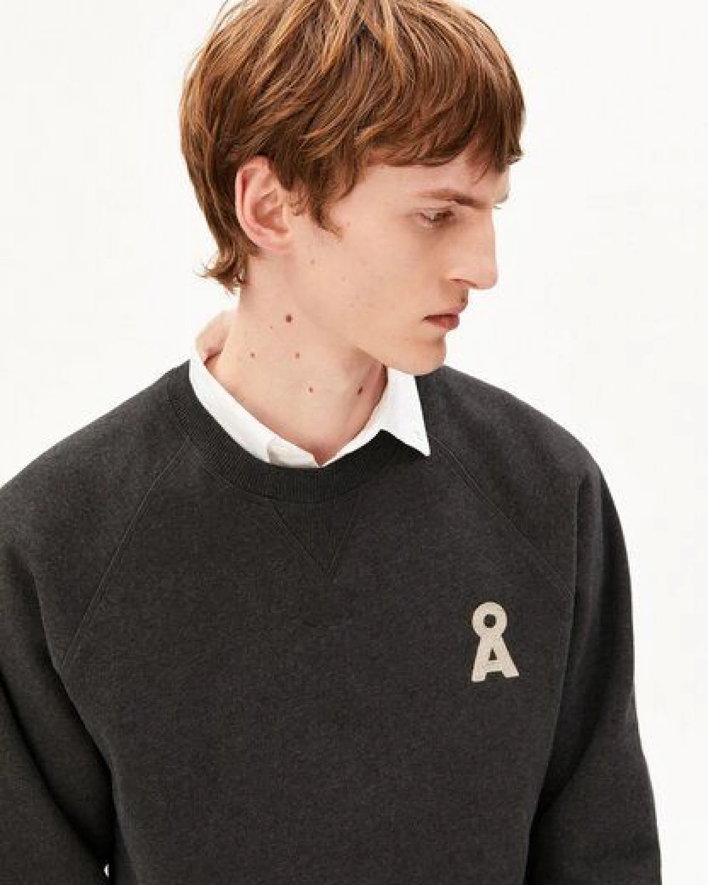 ARMEDANGELS ICONIC Å JOAAN MELANGE Herren Sweatshirt aus Bio-Baumwolle – Ansicht 3