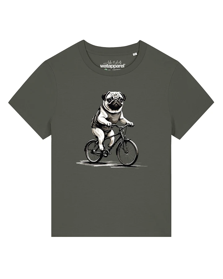 Watapparel T-Shirt Mops auf Fahrrad