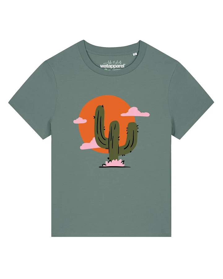 Watapparel T-Shirt Kaktus im Sonnenuntergang